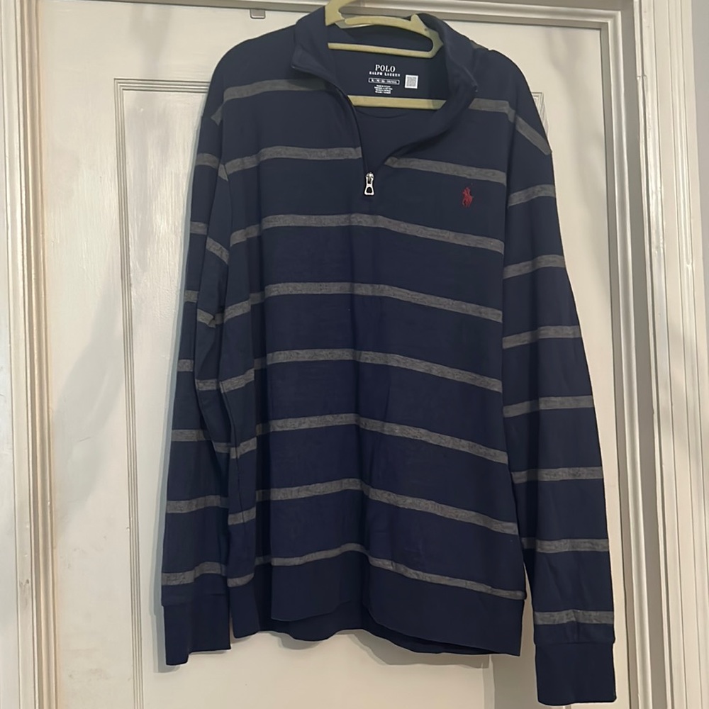 Men’s Polo Jersey Halfzip Pullover, size XL